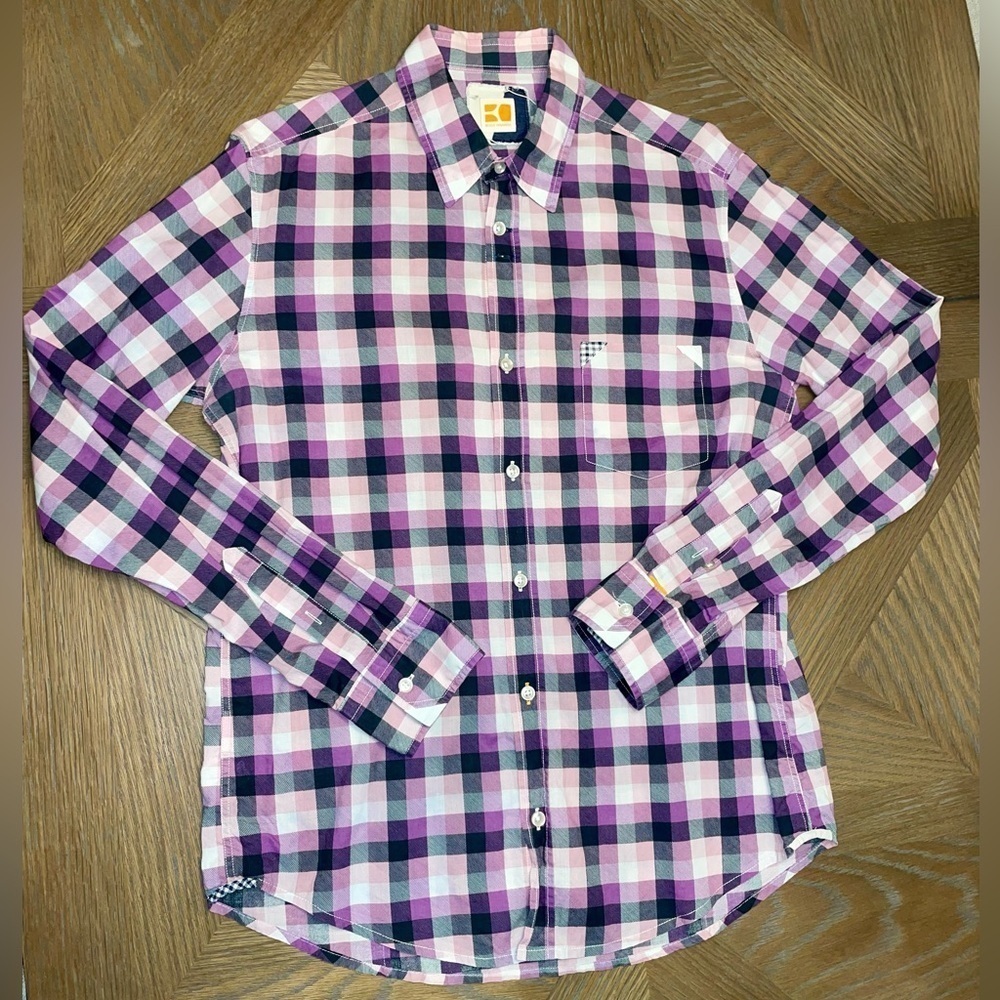 BOSS Orange Cliff Plaid Button Down Long Sleeve Shirt